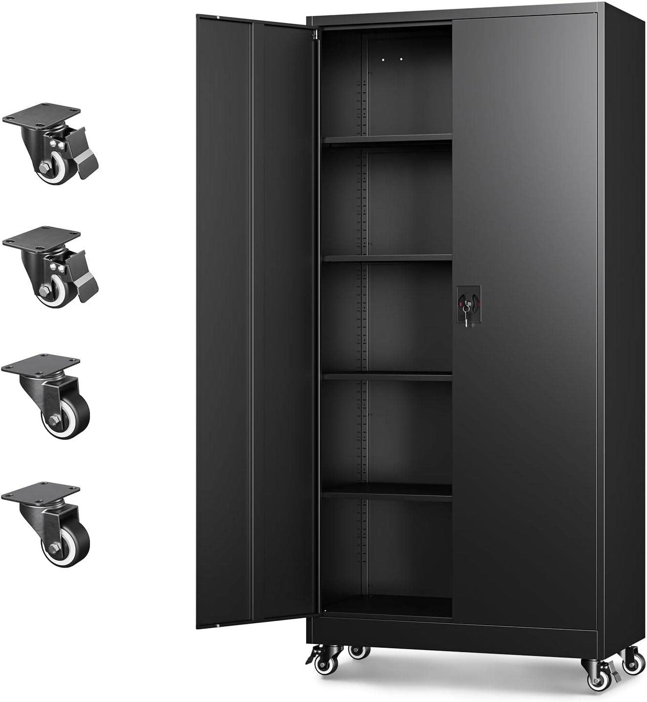Office Storage Cabinet - خزانة تخزين معدنية متحركة للجراج، خزانة