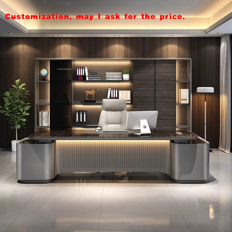 Office Furniture Custom - مخصص. مكتب تنفيذي مطلي فاخر، أثاث