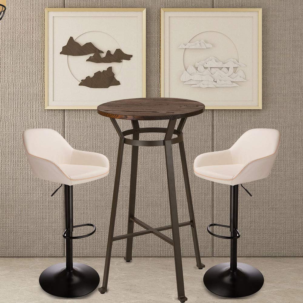 Office Furniture Custom - طقم من 3 قطع: طاولة بار