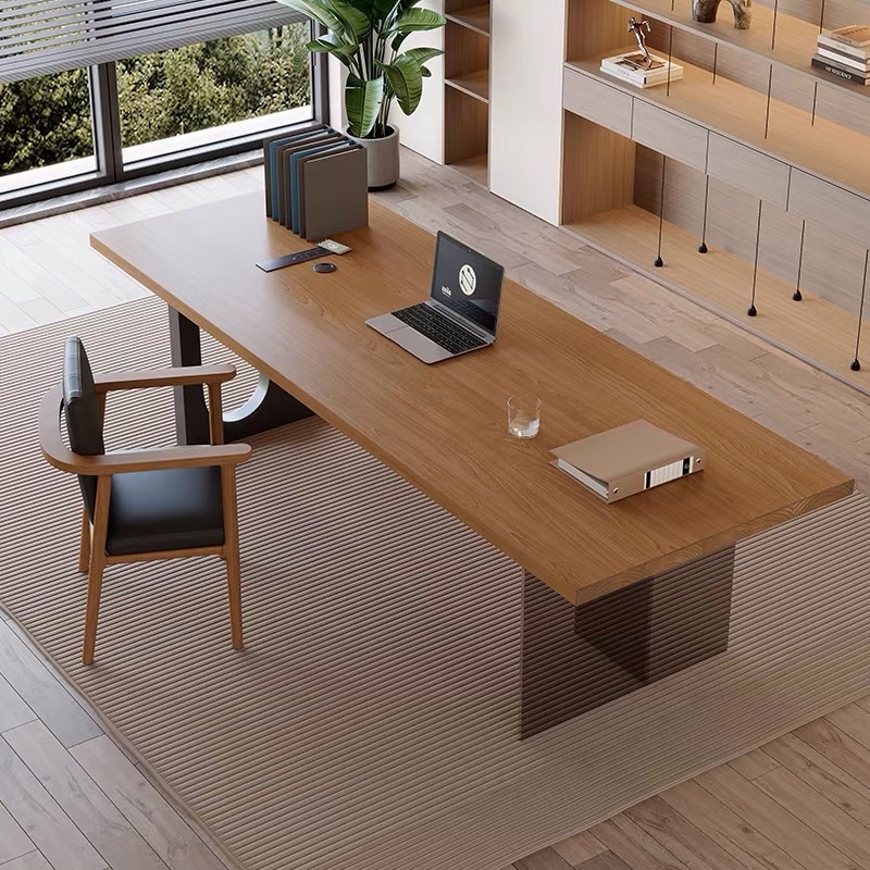 Office Furniture Modern - مكتب خشبي عائم من الأكريليك الإيطالي،