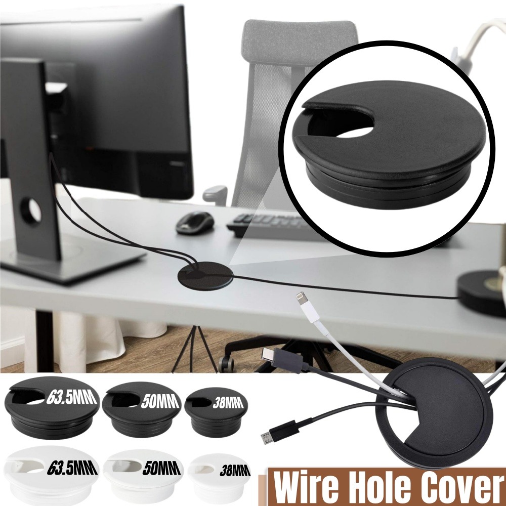 Office Furniture Installation - غطاء فتحة سلك بلاستيكي 1.5/2/2.5 بوصة