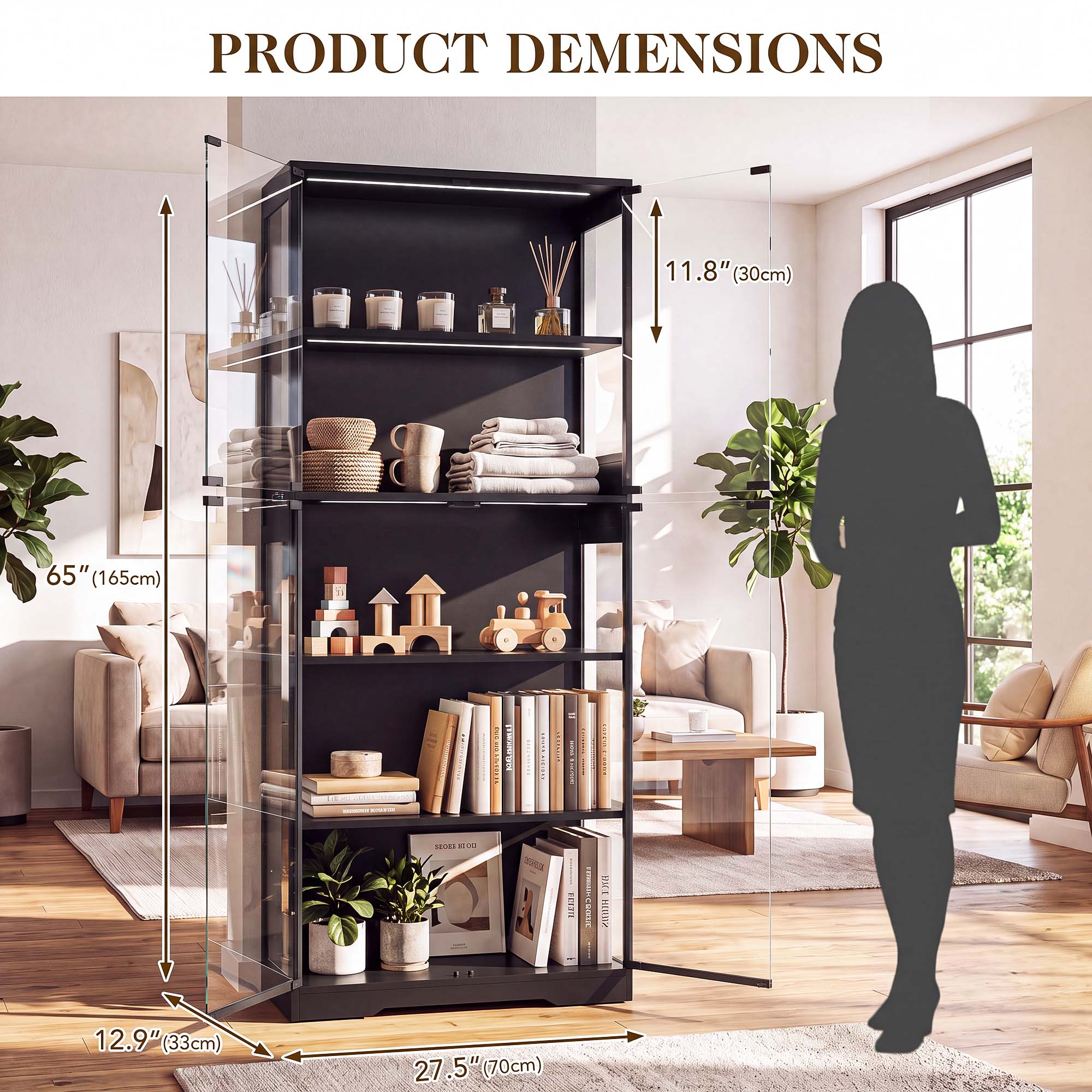 خزانة عرض TCGBKAF ذات 5 طبقات  - مراجعة Office Storage Cabinet وسعره