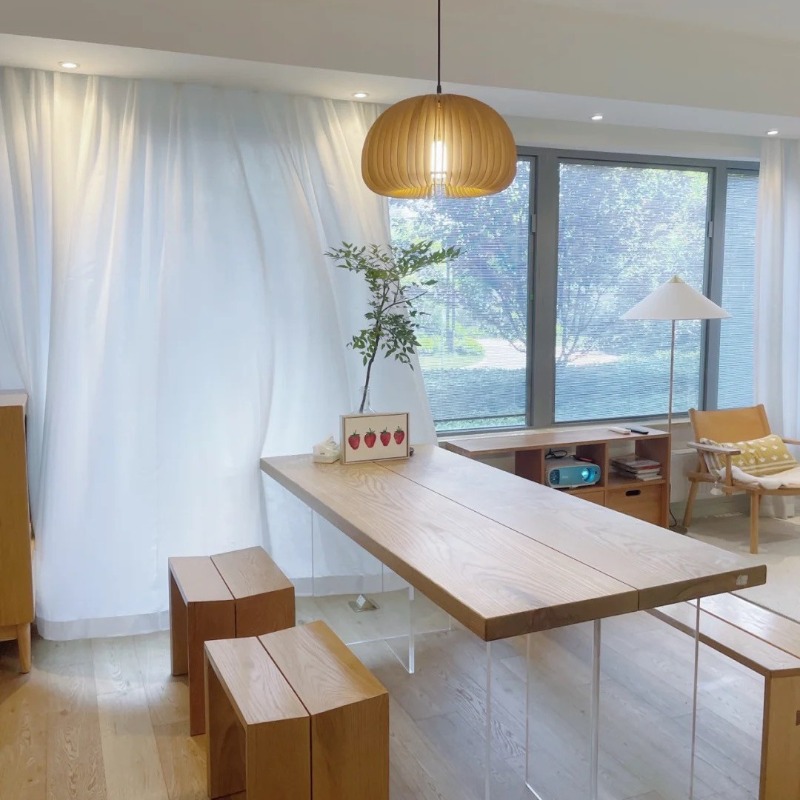 طاولة عائمة من الخشب الصلب وال - مراجعة Office Furniture Modern وسعره