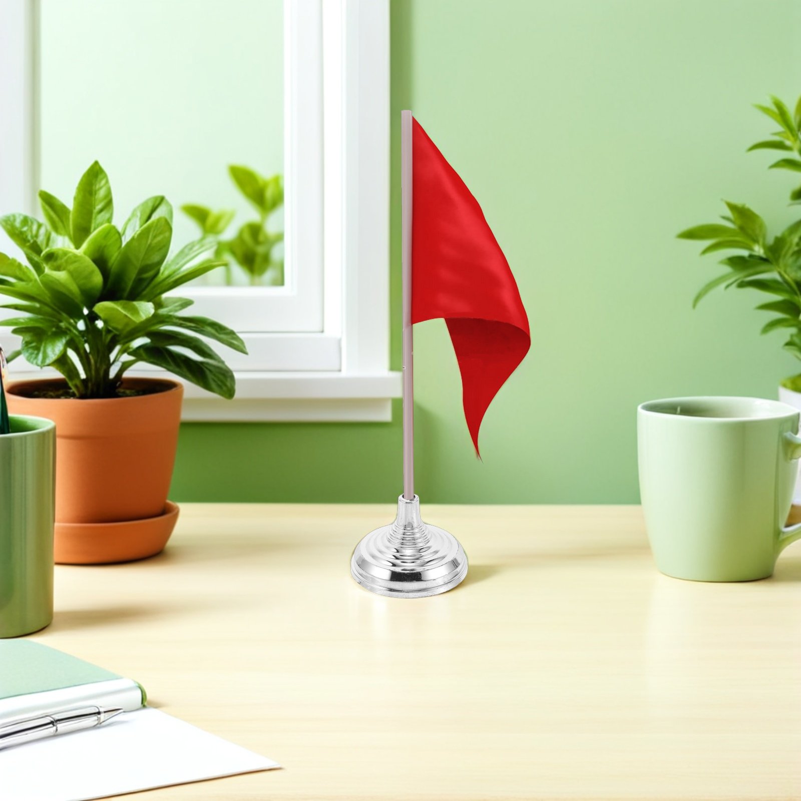 12 قطعة من حوامل الأعلام المكت - مراجعة Office Furniture Installation وسعره