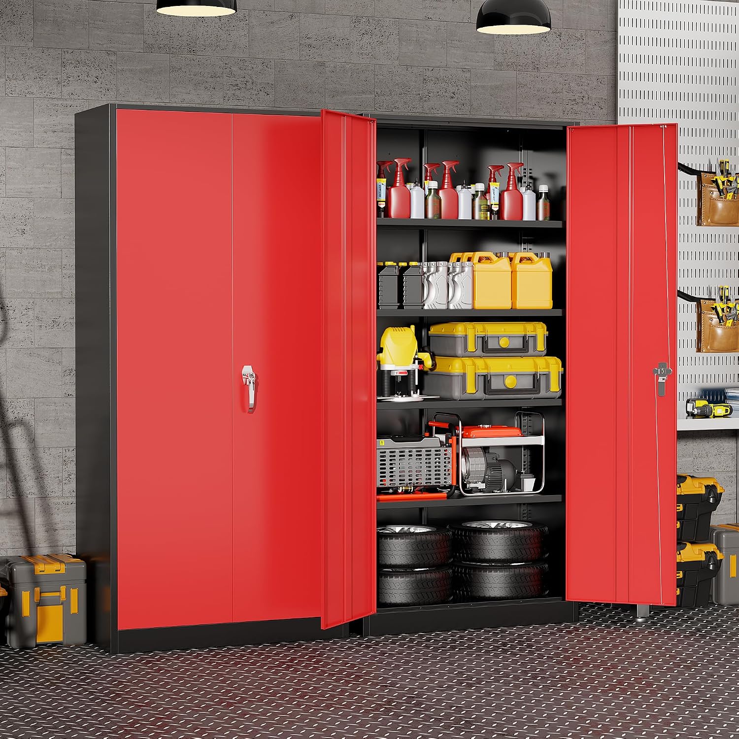خزانة تخزين معدنية متينة للمرآ - مراجعة Office Storage Cabinet وسعره