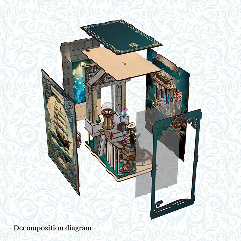 رف كتب خشبي ثلاثي الأبعاد للتر - مراجعة Office Furniture Equipment وسعره