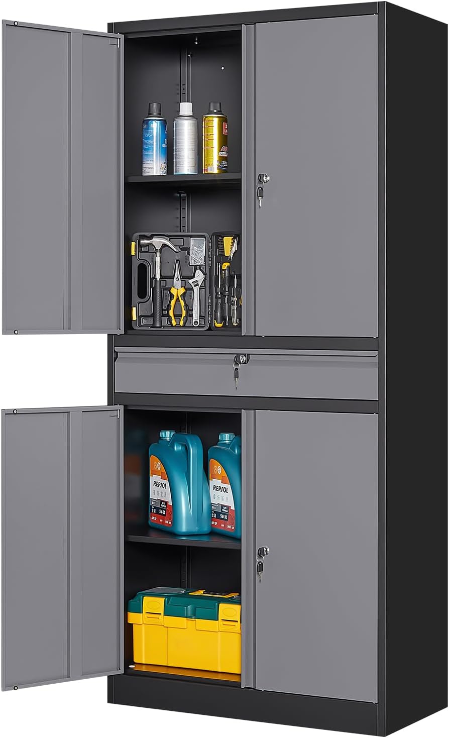 خزانة تخزين معدنية للمرآب، خزا - مراجعة Office Storage Cabinet وسعره