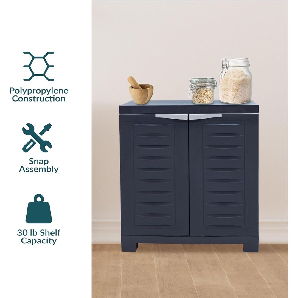 خزانة تخزين للمرآب من الراتنج  - مراجعة Office Storage Cabinet وسعره