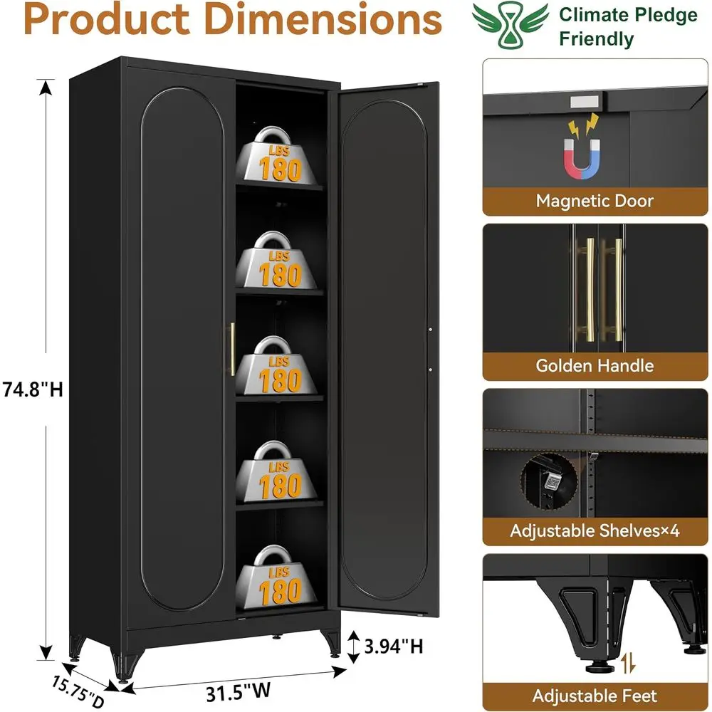 خزانة معدنية طويلة للمطبخ بارت - مراجعة Office Storage Cabinet وسعره