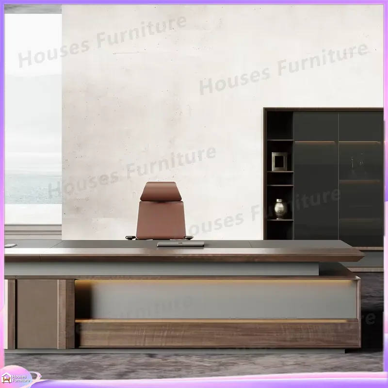 مكتب تنفيذي فاخر من الخشب الصل - مراجعة Office Furniture Modern وسعره
