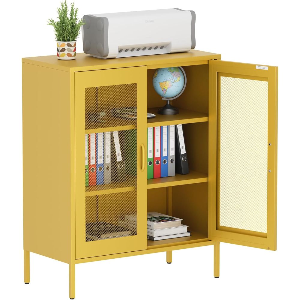خزانة تخزين معدنية شبكية مع أر - مراجعة Office Storage Cabinet وسعره