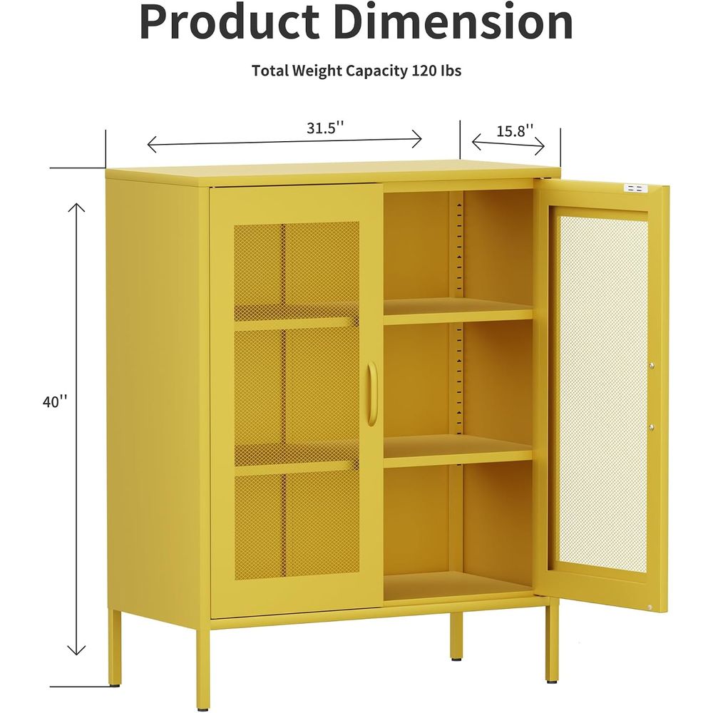 خزانة تخزين معدنية شبكية مع أر - مراجعة Office Storage Cabinet وسعره
