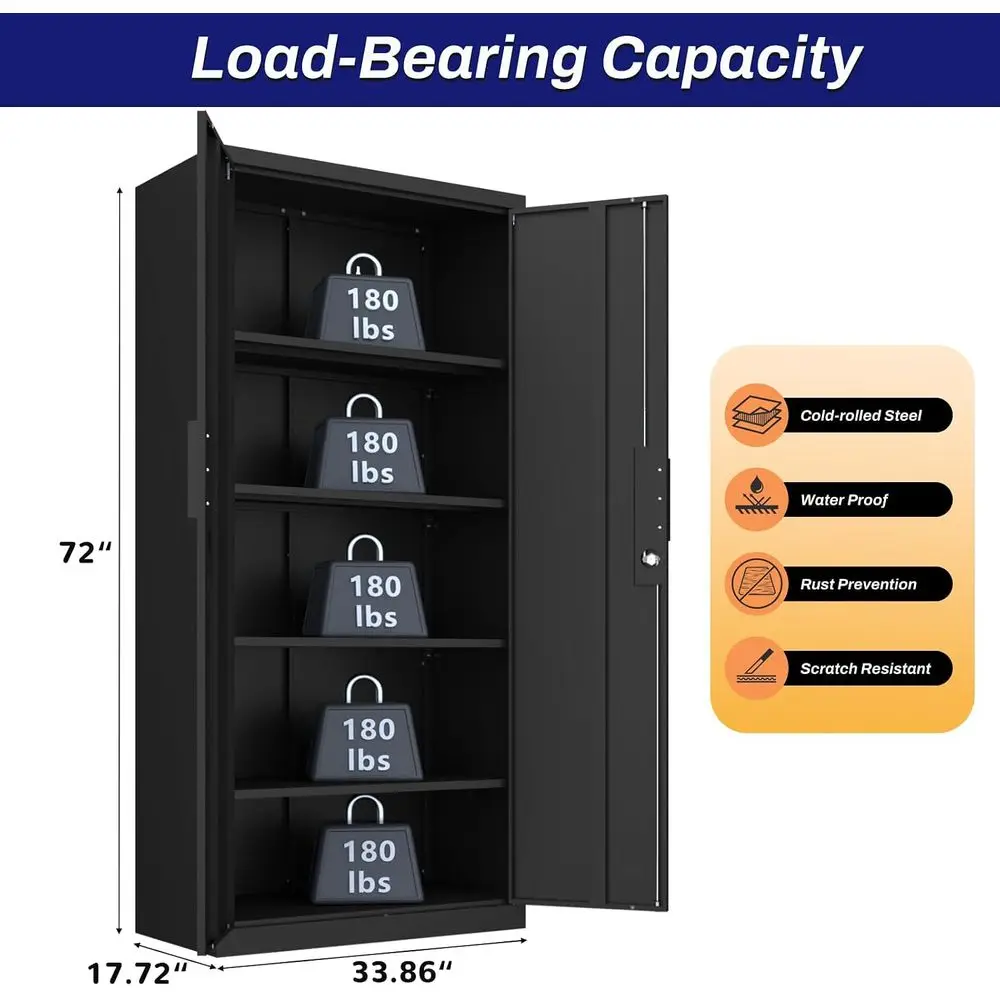 خزانة تخزين معدنية متينة بـ 72 - مراجعة Office Storage Cabinet وسعره