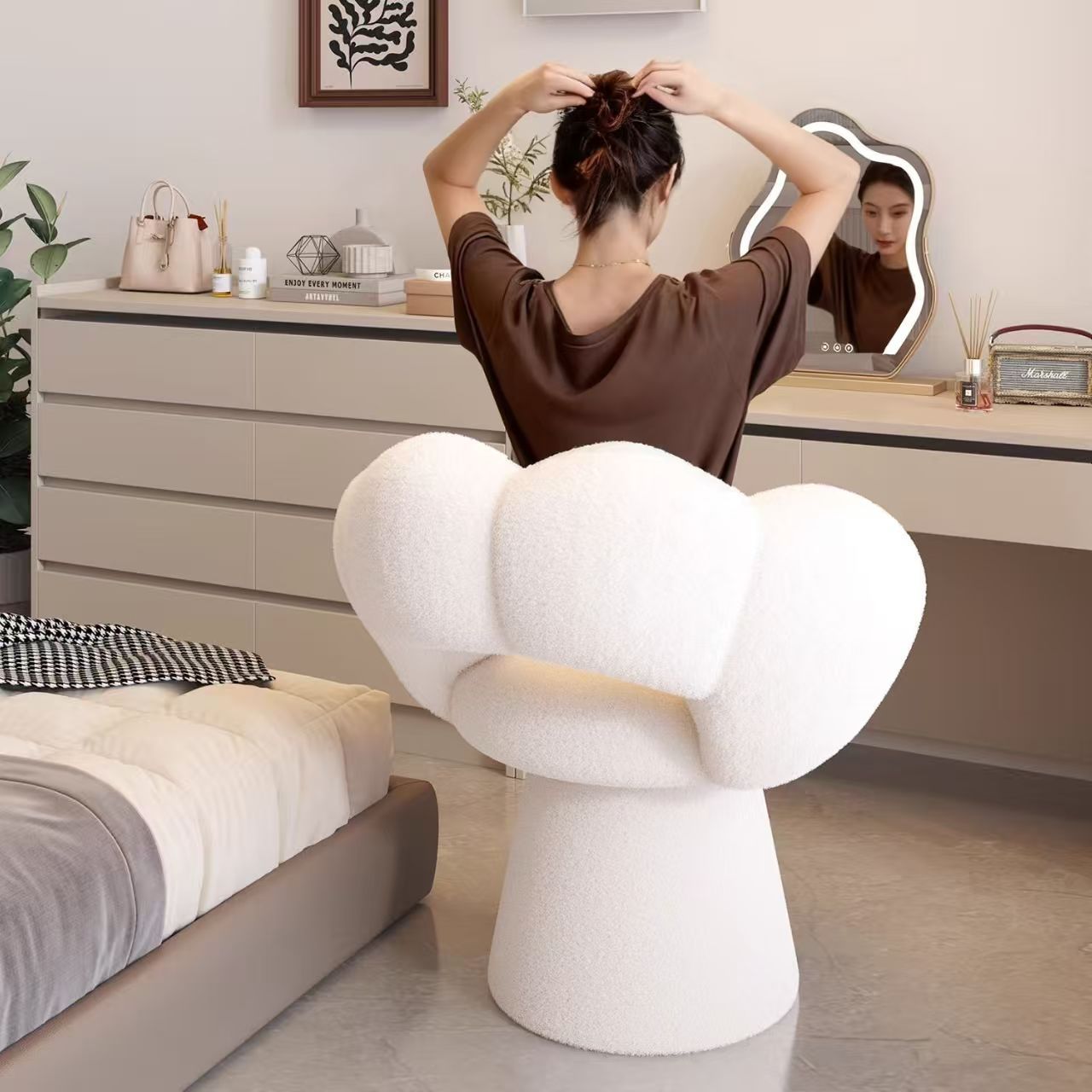 كرسي مكتب منزلي مريح مع دعم قط - مراجعة Office Furniture Modern وسعره