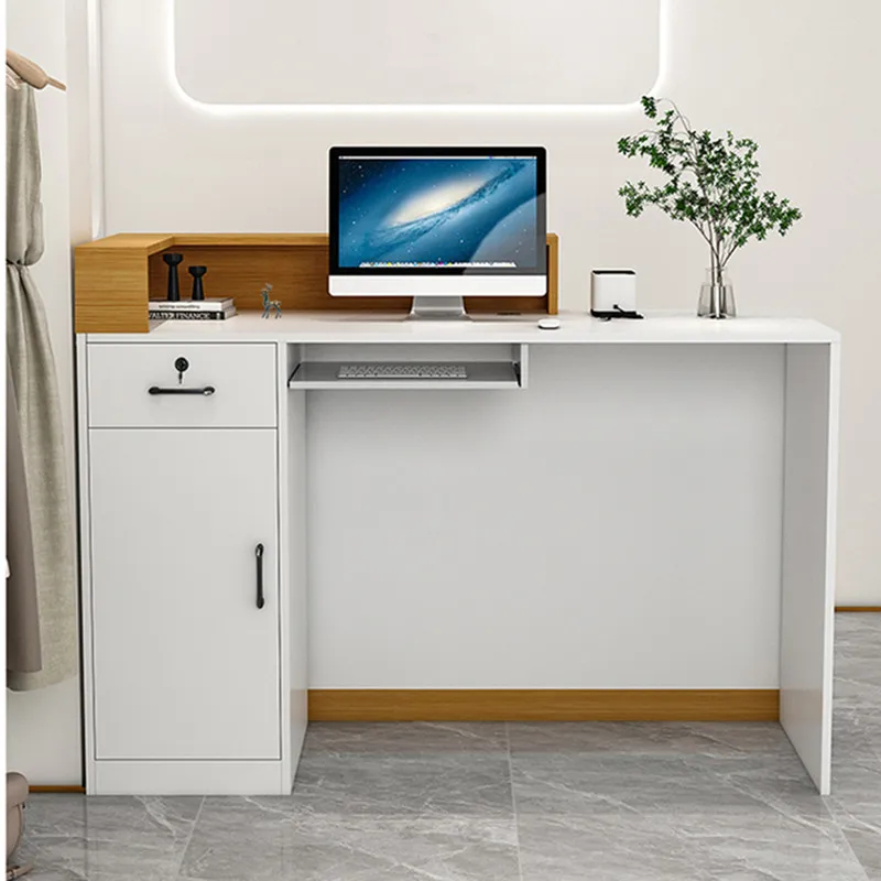 مكتب استقبال خشبي مخصص للفنادق - مراجعة Office Furniture Installation وسعره