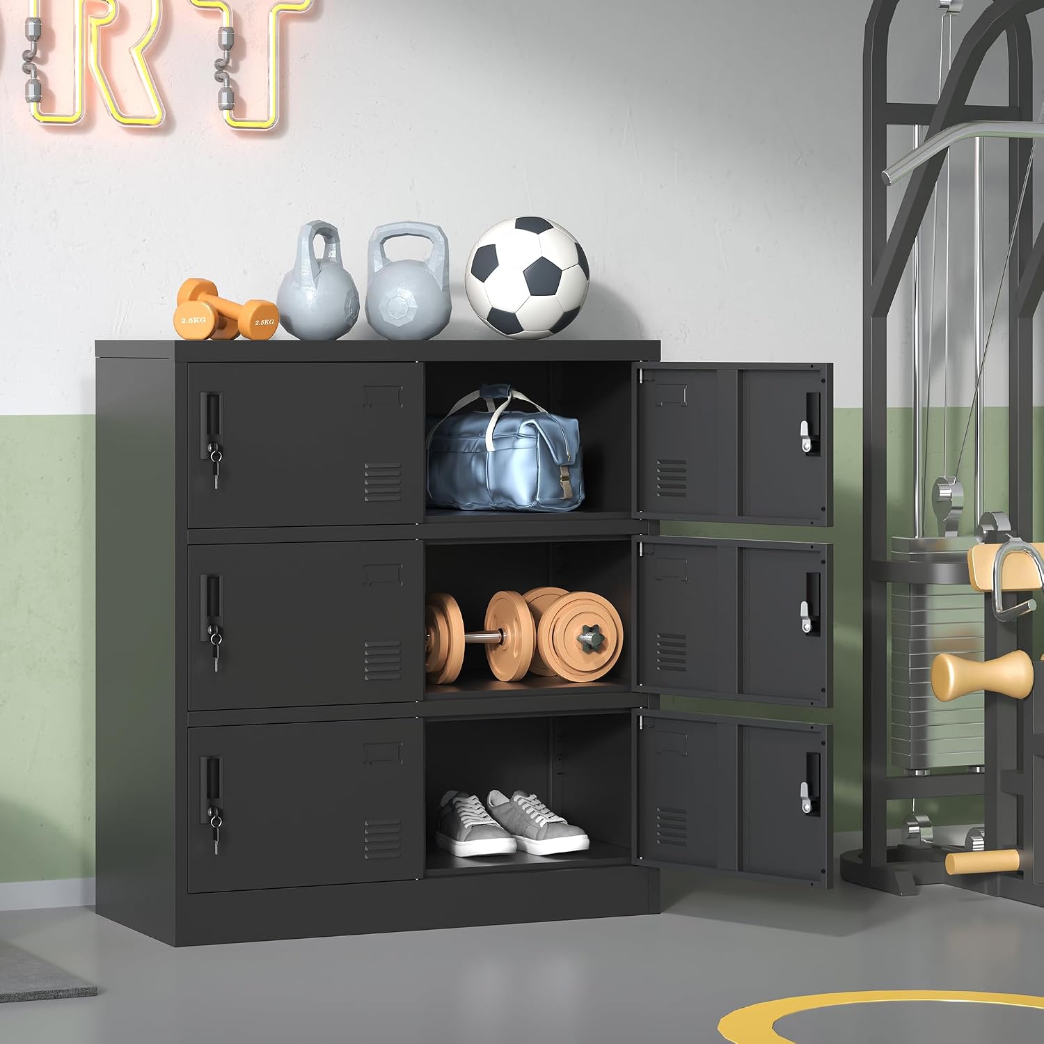 خزائن معدنية للموظفين، خزانة ت - مراجعة Office Storage Cabinet وسعره