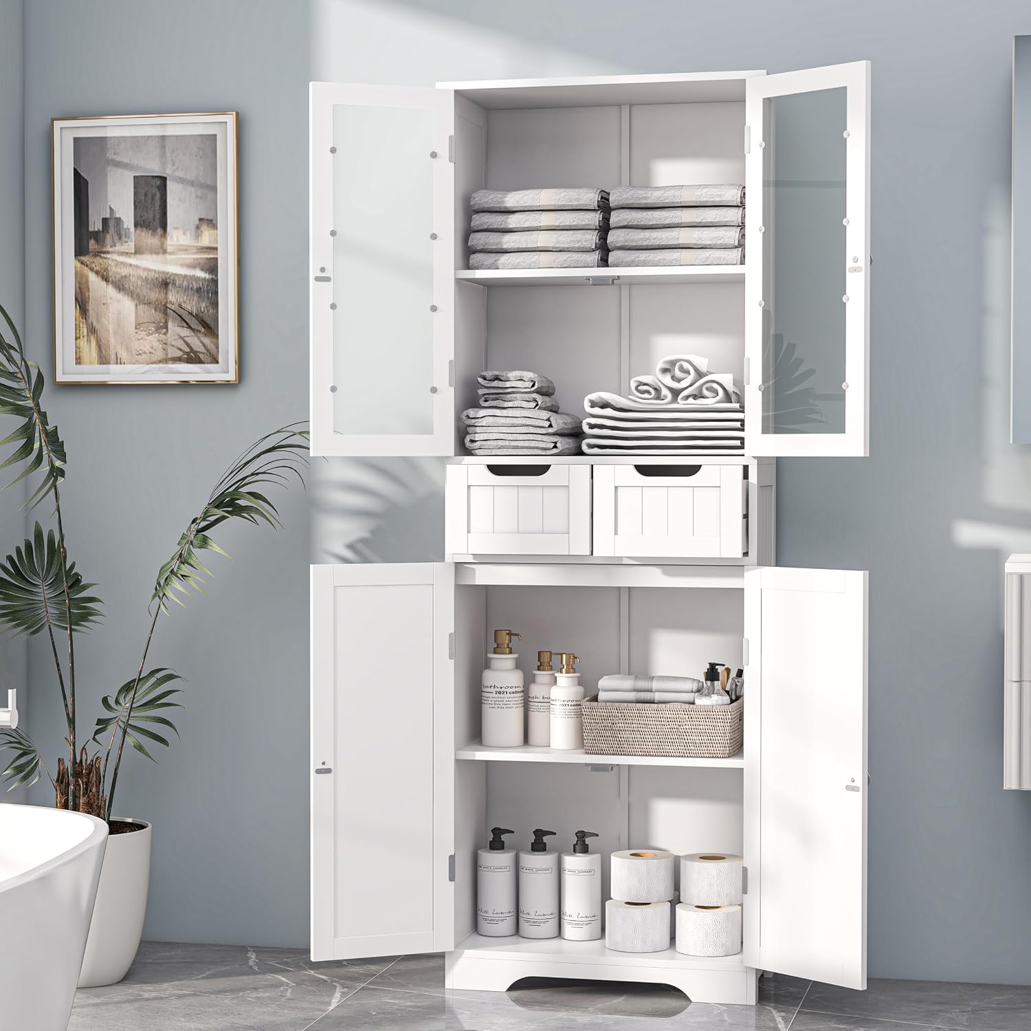 خزانة تخزين طويلة للحمام قائمة - مراجعة Office Storage Cabinet وسعره